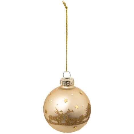 Vetro bdn 60 mm trapano etl oro - Feeric lights & christmas