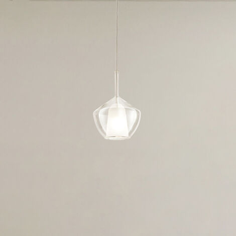 Vetro Borosilicato Contemporaneo Rain Trasparente D20 Senza Rosone