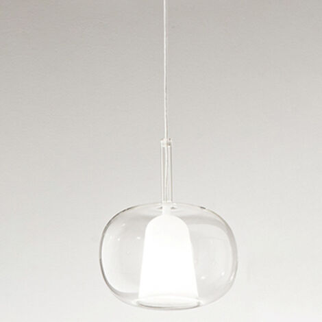 Vetro Borosilicato Contemporaneo Rain Trasparente D22,5 Senza Rosone