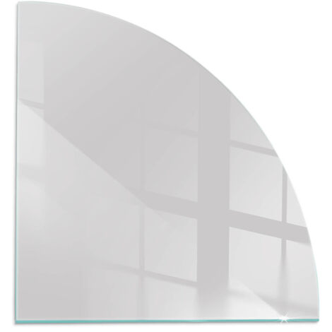Vetro Decorativo Per Camino E Soggiorno Piastra In ESG Vetro Moderno Per Stufa A Legna Per Camino Colore Grigio 1/4 100x100 cm
