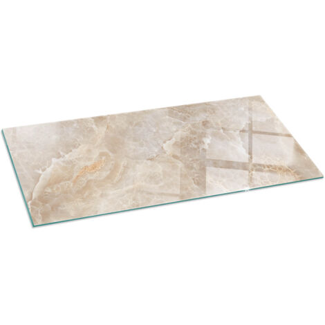 Vetro Decorativo Per Camino E Soggiorno Piastra In ESG Vetro Moderno Per Stufa A Legna Per Camino Motivo pietra naturale 125x50 cm