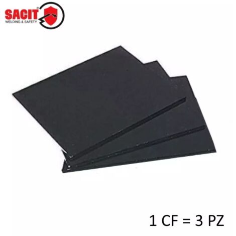 VETRO NERO 75 X 98 MM X MASCHERA SALDATORE