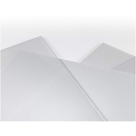Vetro sintetico trasparente cm 50x150x4 mm lastra in materiale polistirolico liscio trasparente
