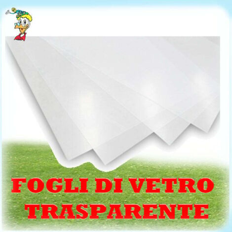 VETRO SINTETICO TRASPARENTE SPESSORE MM. 2 CM. 25X50