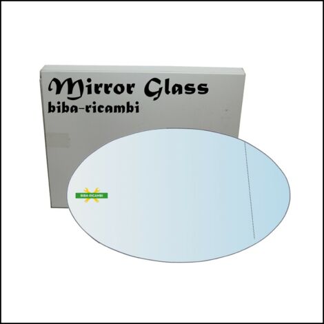 Vetro specchio nudo adesivo asferico lato dx-passeggero per mini copper r50,r53