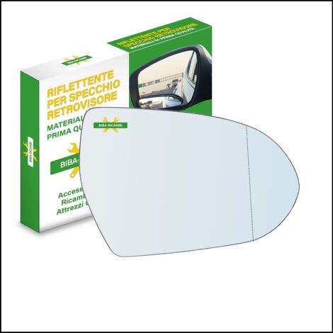 Vetro specchio retrovisore asferico lato dx-passeggero per kia niro (de) dal 201