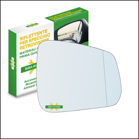 Vetro specchio retrovisore asferico lato dx-passeggero per volkswagen caddy v (s