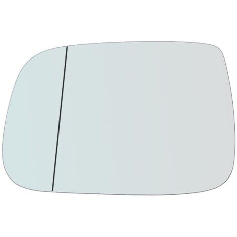 Vetro specchio retrovisore asferico lato guida per isuzu d-max 2002-2008