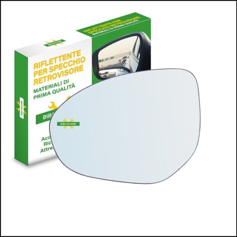 Vetro specchio retrovisore cromato lato sx-guidatore per mazda 2 iii (dl) dal 20