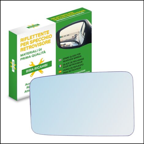 Vetro specchio retrovisore lato sx compatibile per citroen bx (misure 158x96 mm