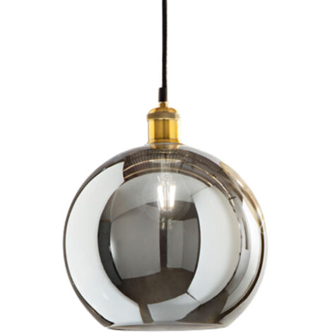 Vetro Sphere Fumè Specchiato D25 Foro E27