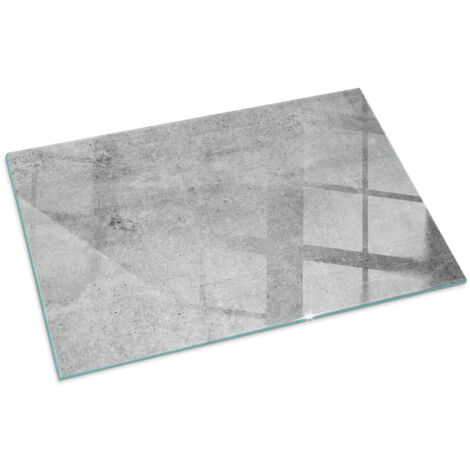Vetro Temperato Resistente Al Calore Per Camino Protezione del Pavimento dal Calore Resistente a Scintille Struttura cemento grezzo 100x70 cm