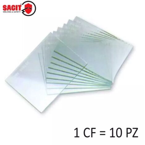 VETRO TRASPARENTE 75 X 98 MM PER MASCHERA SALDATORE