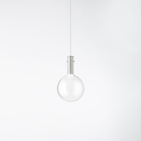 Vetro Trasparente Serie Ampolla D20Cm Con Cavo 200Cm