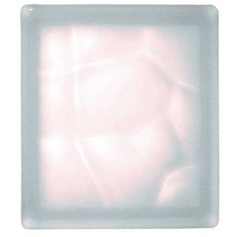Vetrocamera trasparente\satinato cm 19x19x8 : Colore - Bianco Satinato