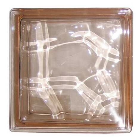 Vetrocamera trasparente\satinato cm 19x19x8 : Colore - Rosa Trasparente