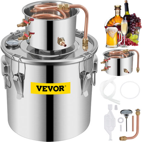VEVOR VEVO Destilliergerät 8 Gal Wasserdestillierer Wasserdispenser Edelstahl Destillateur Wasser Destillertes Wasser Maschine
