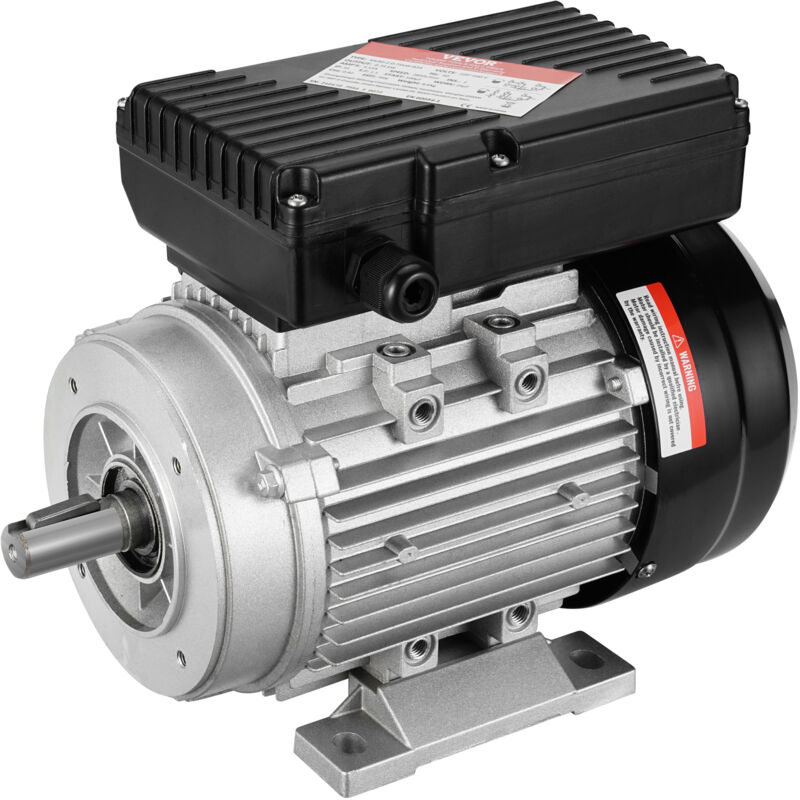 Vevor 0, 75 Kw Elektromotor 2850 U/min, Ac 220–240 V, 5, 15 A, 80, B34-rahmen, Luftkompressormotor Einphasig, 19 Mm Keilwelle, Rechts-/linkslauf Für