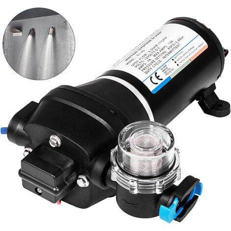 VEVOR 12V 40PSI Misting Pump FL-40 High Pressure Booster Sprayer Water Diaphragm Pump Self-Priming 17L/min