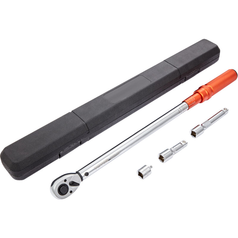SucceBuy-Juego de llaves dinamométricas, llave dinamométrica con clic, balanzas mecánicas ajustables de doble dirección, Kit de llave dinamométrica