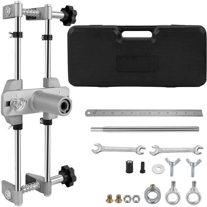 16Pcs Mortice Door Fitting Kit, dbb Lock Mortiser Kit with 3pcs Tungsten Steel Cutters & Accessories,Mortising Jig Tool Hole Saw Door Opener, for