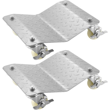 VEVOR 2 Piezas de Ruedas para Neumáticos Capacidad de 1100 lbs/500 kg Ruedas de Coche o Furgoneta, Carretilla de Posicionamiento de Cojinetes de Bola, Recuperación de Gato de Reparación Automática