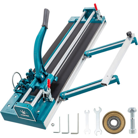 VEVOR 31'' Coupe-carreaux 3/5 en capuchon bleu Positionnement laser précis Bague meuleuse d'angle