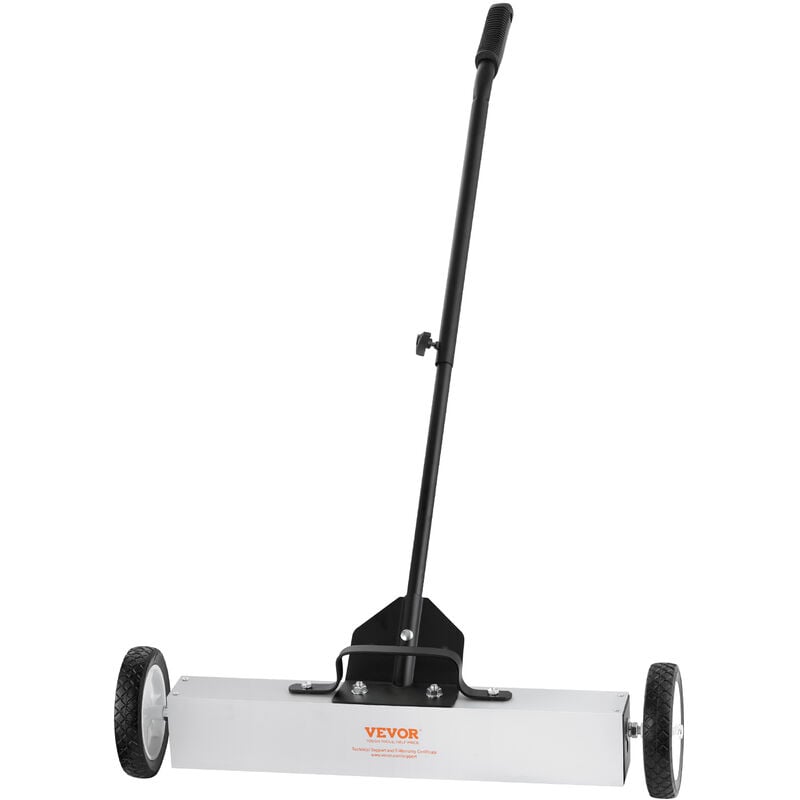 Image of 50Lbs Rolling Magnetic Sweeper with Wheels, Push-Type Magnetic Pick Up Sweeper, 24-inch Large Magnet Pickup Lawn Sweeper with Telescoping Handle,