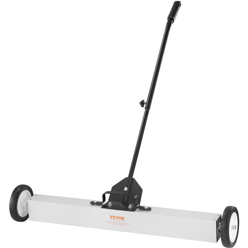 Image of 55Lbs Rolling Magnetic Sweeper with Wheels,Push-Type Magnetic Pick Up Sweeper, 24-inch Large Magnet Pickup Lawn Sweeper with Telescoping Handle, Easy
