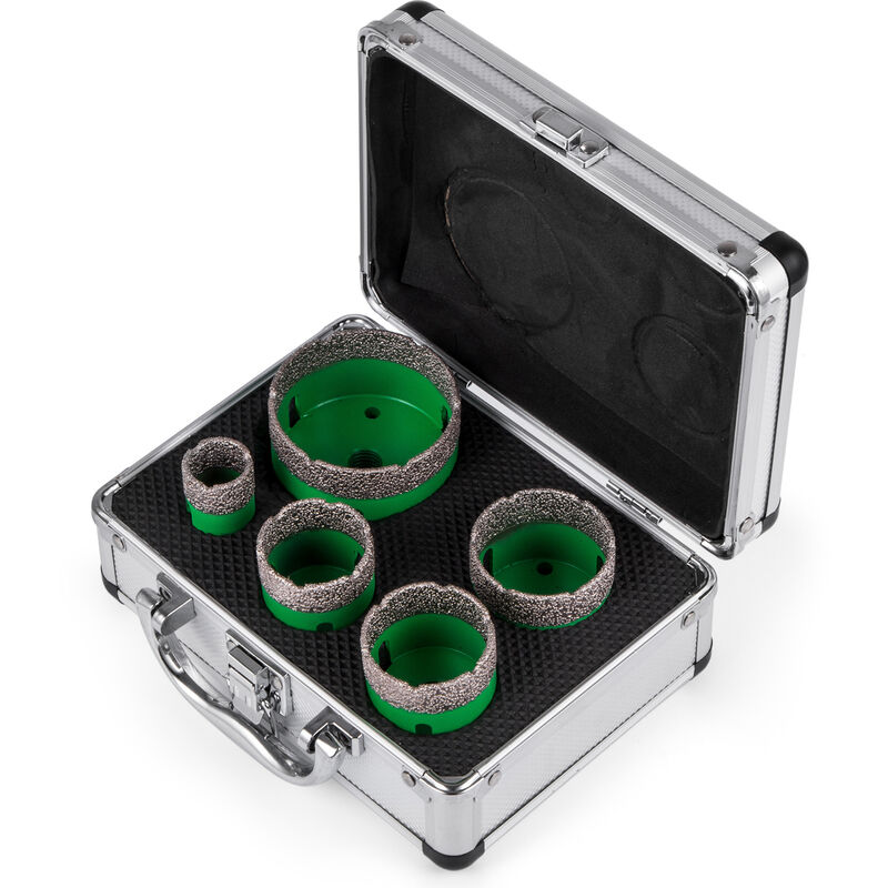 Mophorn - vevor Scie Cloche Diamantee, avec des diametres de 22/35/40/50/65 mm, Qualite Premiere Foret Diamant Cylindrique, Boitier portable leger,