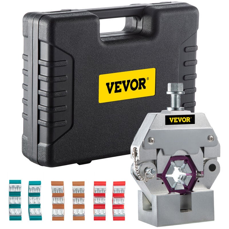 Vevor - 71550 Portable Manual Hydraulic Pipe Press Hose Crimping Tool and Repaire Crimper Tools Manually Operated a/c Hose Crimper Tool Kit Durable