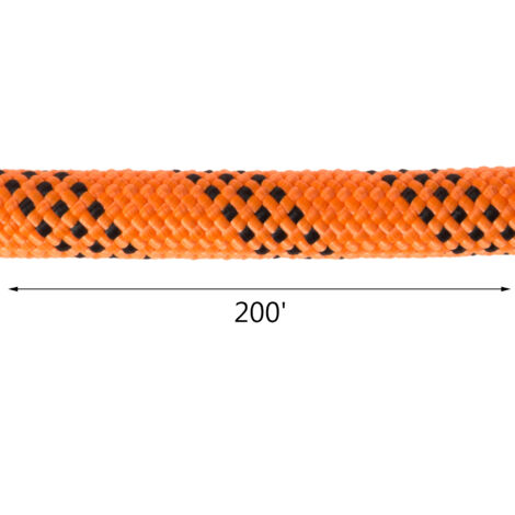 VEVOR 9/16 Inch Double Braid Polyester Rope 200 FT Nylon Pulling Rope 1100LBS High Force Polyester Load Sailing Rope(9/16In-200Ft)
