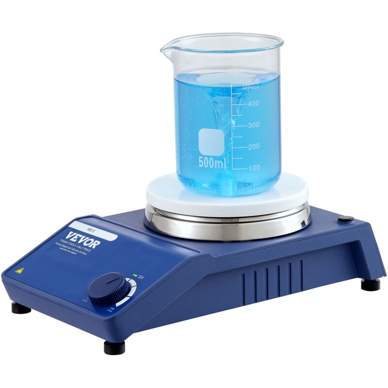 Mophorn - vevor Agitateur Magnetique 0-1500 tr/min Reglable, Melangeur Magnetique a Plaque 2 l, Agitateur de Laboratoire avec Barre d'Agitation,