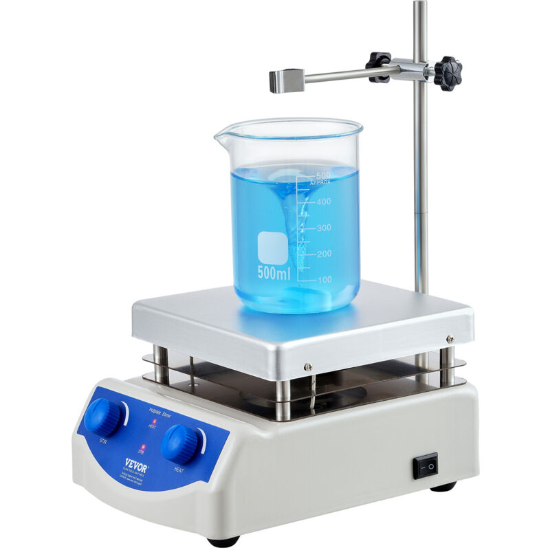 Mophorn - vevor Agitateur Magnetique Chauffant 0-2000 tr/min 3000 mL, Melangeur Magnetique a Plaque Chauffante Max. 380 °c, Agitateur de Laboratoire
