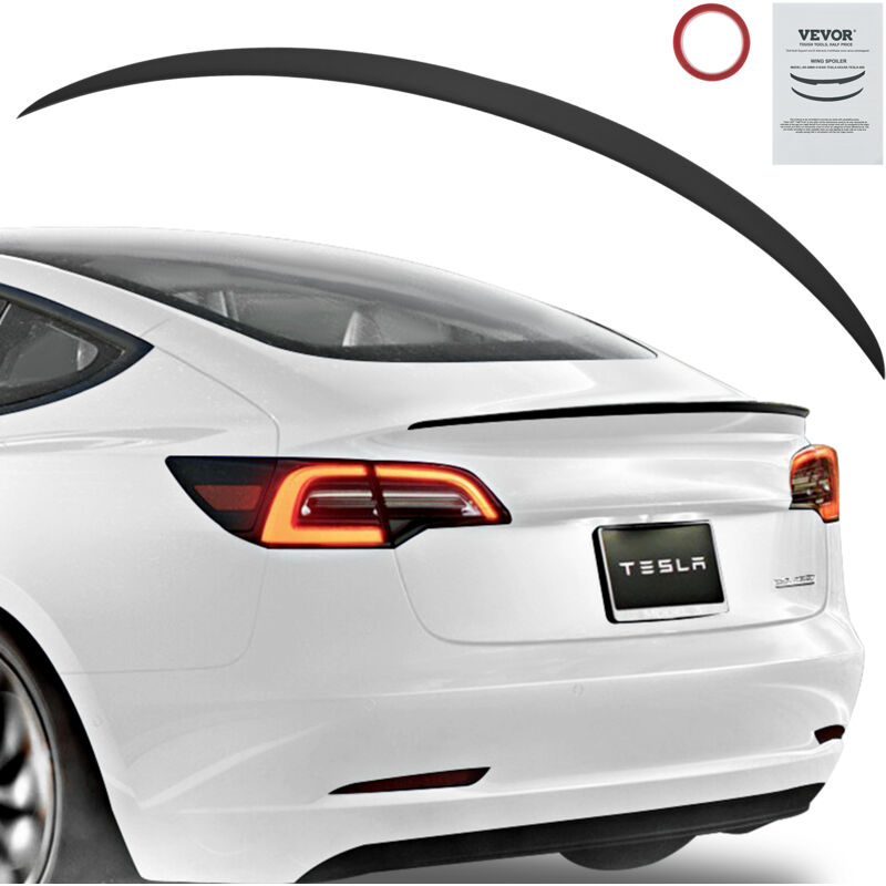 Vevor - Aileron deaile de style gt, 1200 mm, becquets arriere, compatible avec Tesla Model y, materiau abs haute resistance, peinture de cuisson,