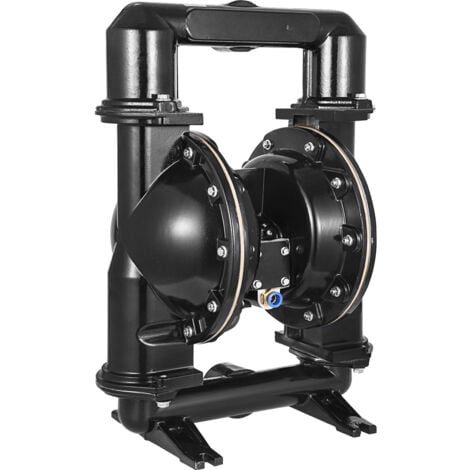 MOPHORN VEVOR Air-Operated Double Diaphragm Pump, 2 inch Inlet & Outlet, Aluminum Alloy Body, 75 GPM & Max 120PSI, Nitrile Diaphragm Transfer Pump for Petroleum, Diesel, Oil and Low Viscosity Fluids