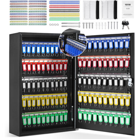 Armadietto Portachiavi Pavo Deluxe Con 150 Gancetti - Grigio Scuro, Perfetto Per Casa E Ufficio - Foto 7