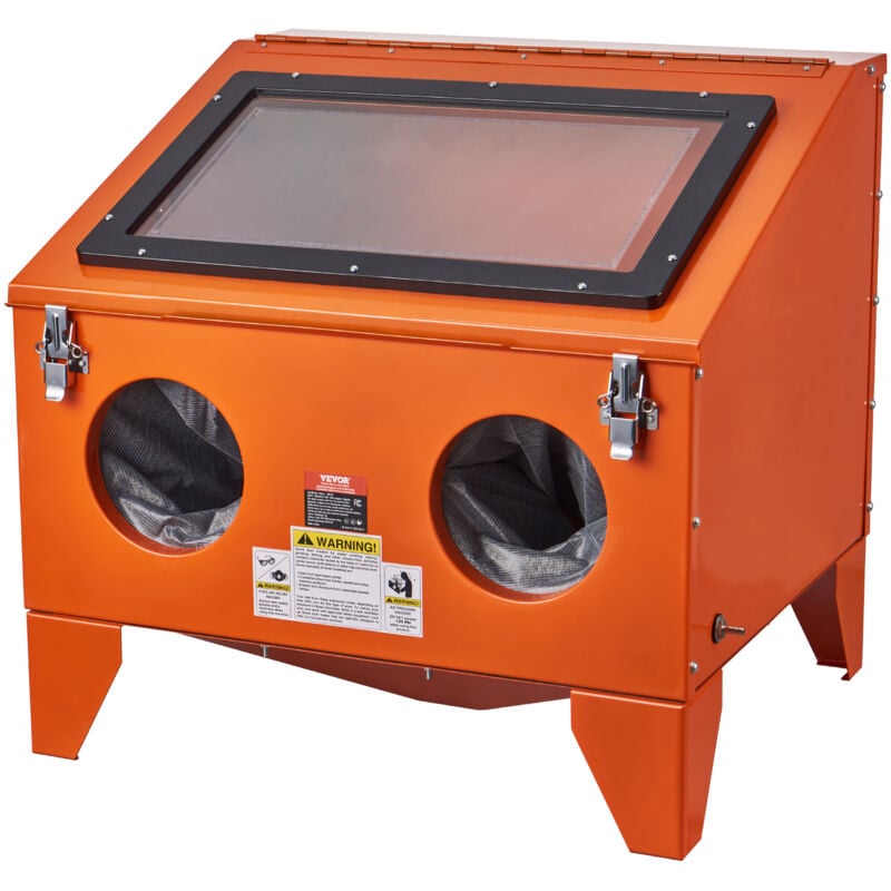 Mophorn - vevor Armoire de sablage, 40 gal armoire de sablage portable 40 a 120 psi, sableuse en acier robuste avec pistolet de sablage et 4 buses en
