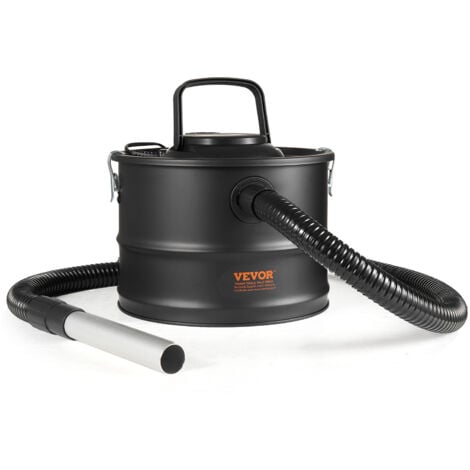 VEVOR Aschesauger, 15L mit 1200W starker Saugleistung, Kaminsauger mit Rückwärtsabsaugung, 3M Stromkabel, 16 Kpa max. Saugleistung, für Kamine, Pelletöfen, Holzöfen, Holzbrenner