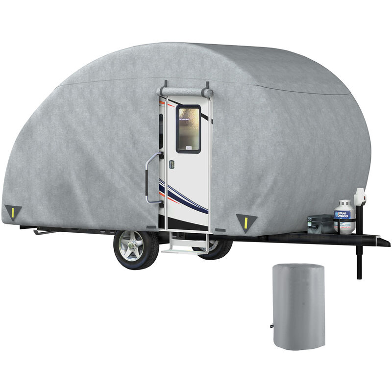 Bache Camping-Car Housse Mini Caravane Goutte d'Eau 3,5 m Long Imperméable - Vevor