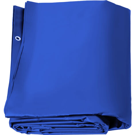 VEVOR Bache Piscine Hivernage Bulle Piscine Rectangulaire Bleu en PVC 4 x 7 m