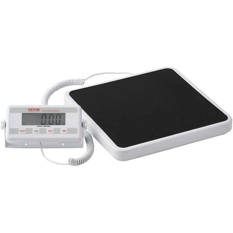 Balance medicale portable, balance medicale numerique professionnelle pour peser - avec tapis antiderapant, 2 unites (kg/lb), fonction de maintien et