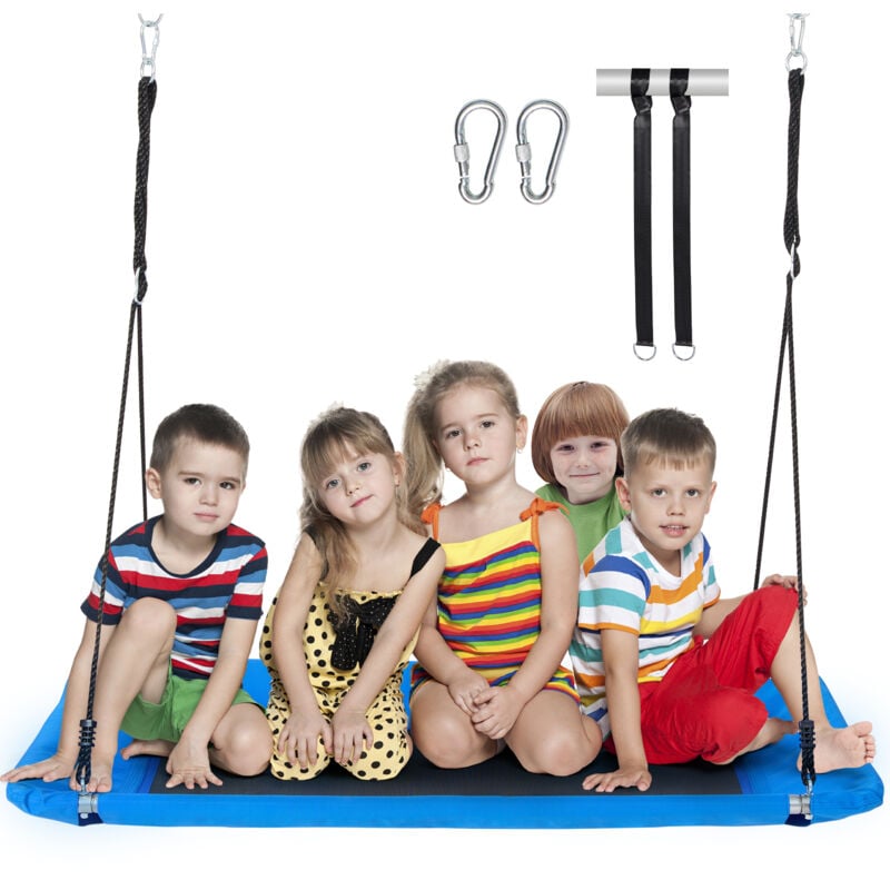 Balancoire dearbre, plate-forme de 60 pouces de large pour enfants et adultes, supporte jusqua 700 lb, fabriquee avec un materiau Oxford 900D