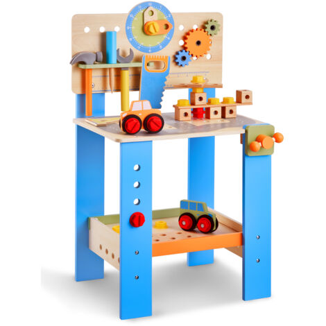 Set Tavolino + 2 Sedie Bambini VEVOR - Per Cameretta, Asilo E Gioco - Legno Naturale E Bianco - Foto 11