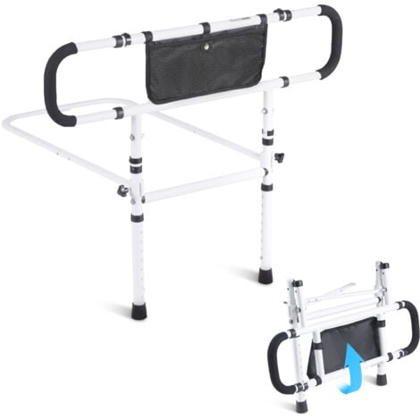 MOPHORN VEVOR Barandillas de cama para adultos mayores Barandillas de cama plegables de 180° para personas mayores 450LBS