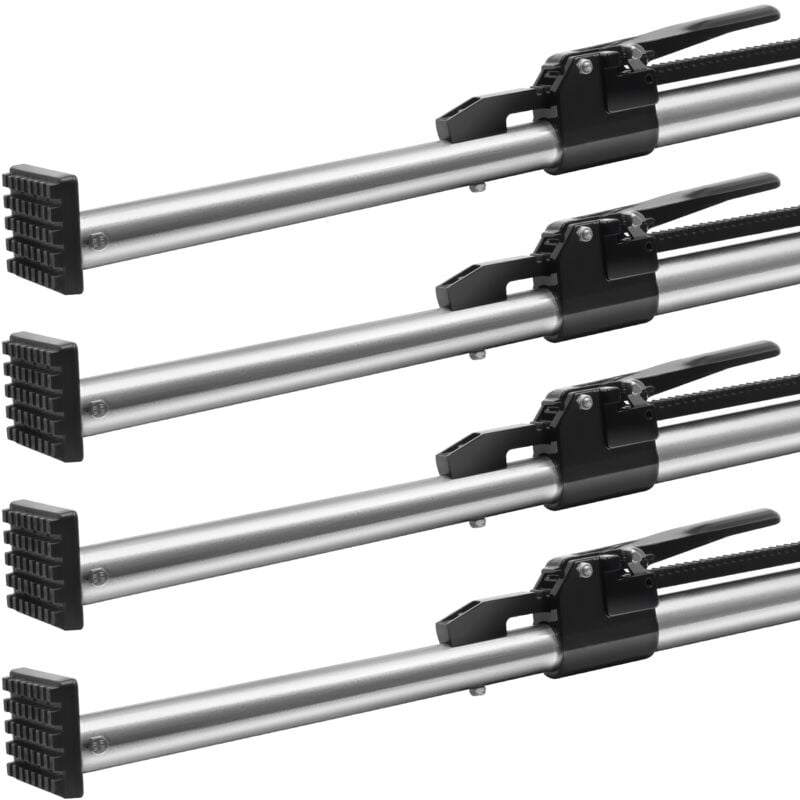 Vevor - Barre de Calage 4PCs, Barre deArrimage a Cliquet Reglable de 226 a 264,2 cm, Barre Stabilisatrice de Chargement en Acier Robuste avec