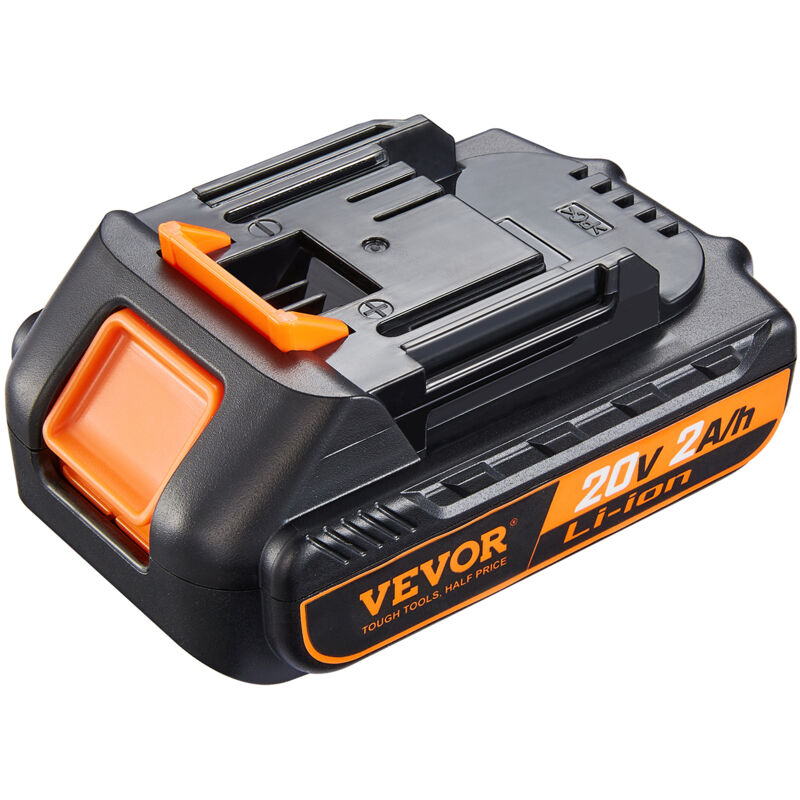 VEVOR 20 V 2000-mAh-Lithium-Akku Ersatz für Elektrowerkzeuge max. 20 A Ausgangsstrom Akku mit Überladungs-, Tiefentladungs-, Überhitzungs- und Kurzschlussschutz Lithium Batterie 15,8 x 74,8 x 50,7 mm