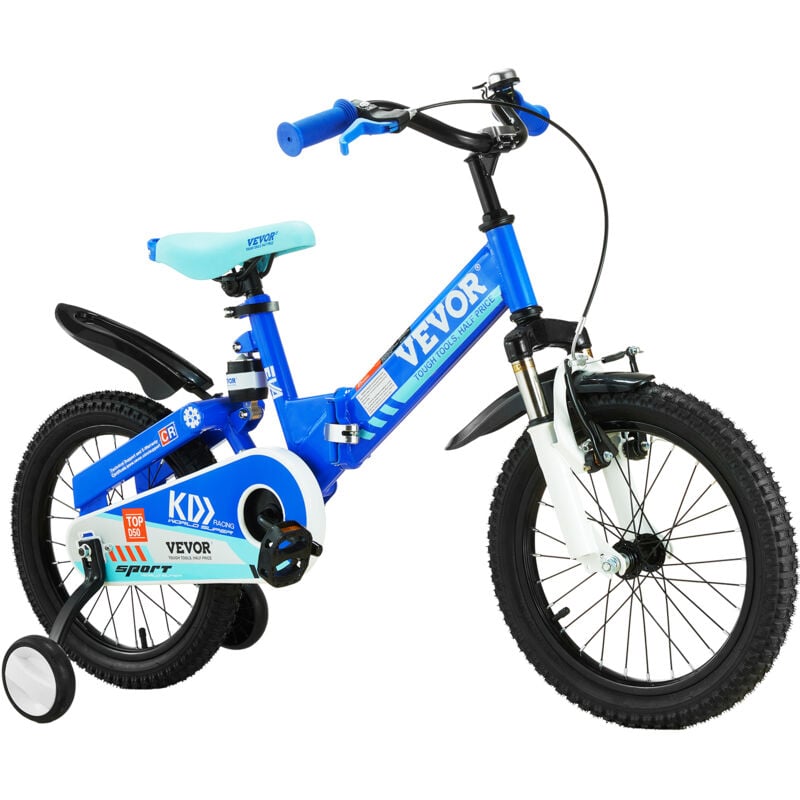 Image of Bicicletta Senza Pedali Pieghevole per Bambini, in Acciaio ad Alto Contenuto di Carbonio, Sedile Manubrio Regolabili, Pneumatici 406 mm, Bicicletta