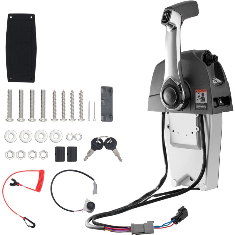 Mophorn - vevor Boitier de Commande a Distance Hors-bord, Compatible avec Evinrude Johnson 5006186, Commande deAccelerateur de Bateau Montage