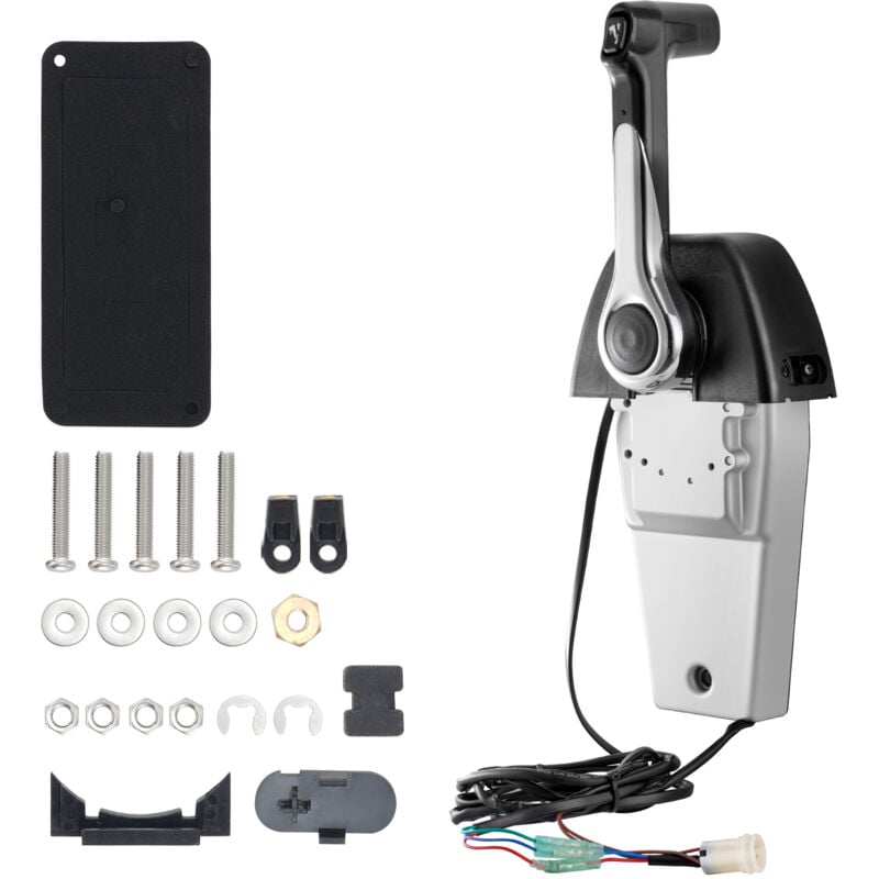 Vevor Boitier de Commande a Distance Hors-bord, Compatible avec Yamaha 4 Temps 704-48205-P1, Commande deAccelerateur de Bateau Montage Superieur,
